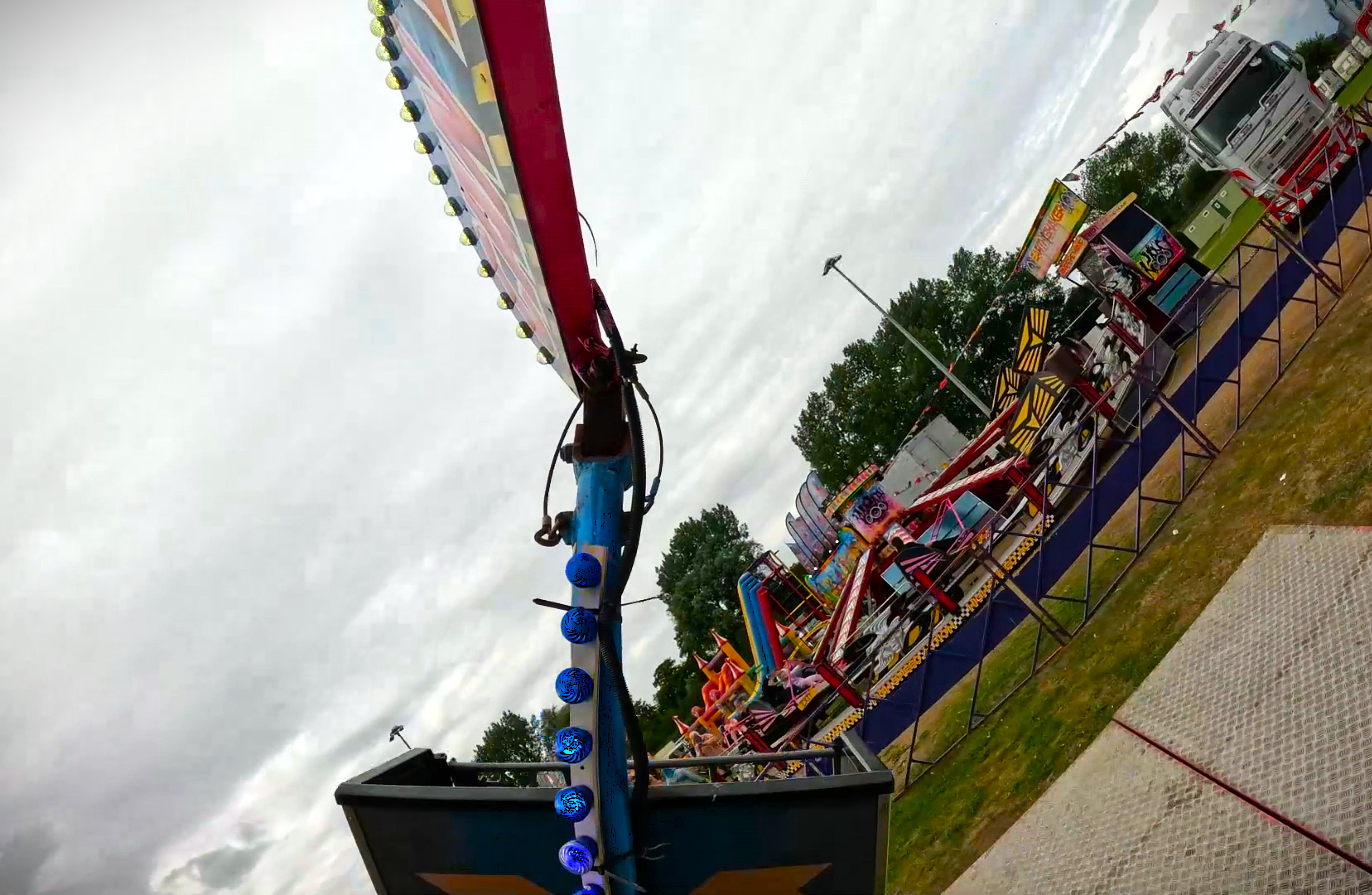 Zoe Tuckers G-Force ride at Cleethorpes Showground
